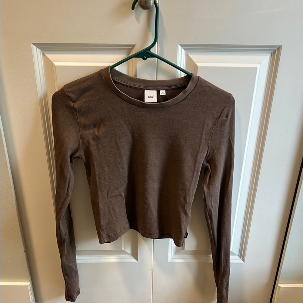 TNA Ribbed long sleeve top
